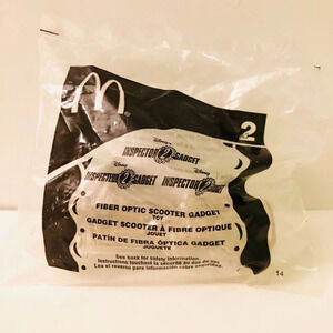2003 McDonalds Inspector Gadget 2 Fiber Optic Scooter  Gadget Toy